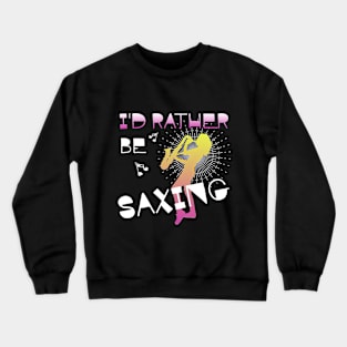 Saxophone Girl Mom Crewneck Sweatshirt